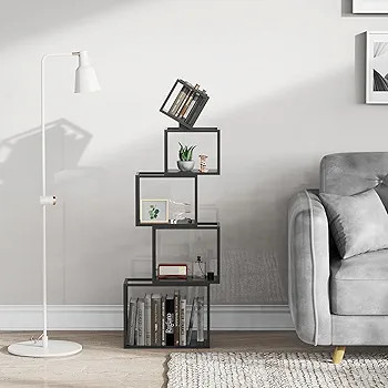 شلف و قفسه کتاب هندسی 4 باکس